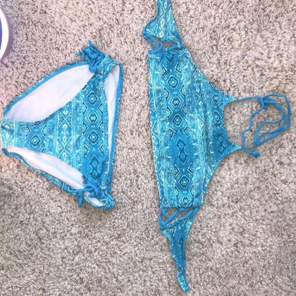 Blue bathing suit